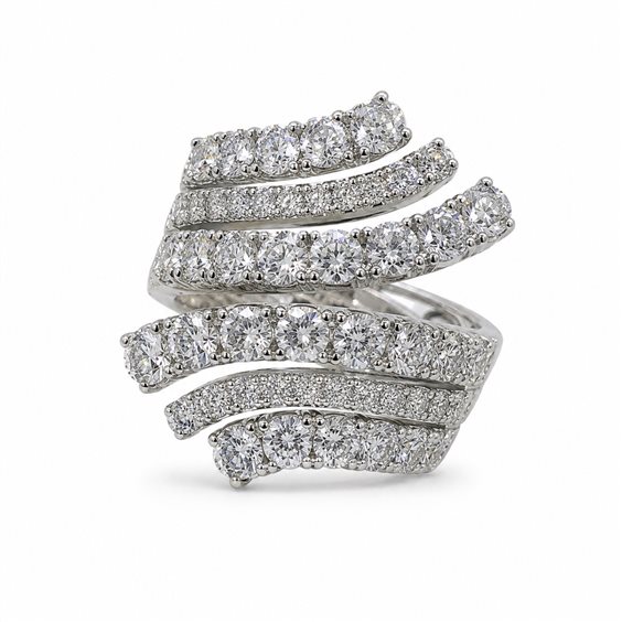 Anello Crivelli Donna in Oro bianco Diamante 3.04 Ct 300-765 - 300-765